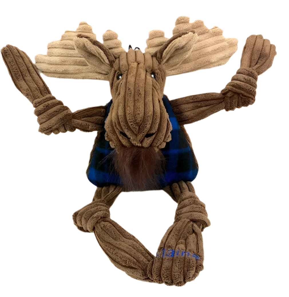 Maine Moose Buffalo Check Knottie® Plush Dog Toy