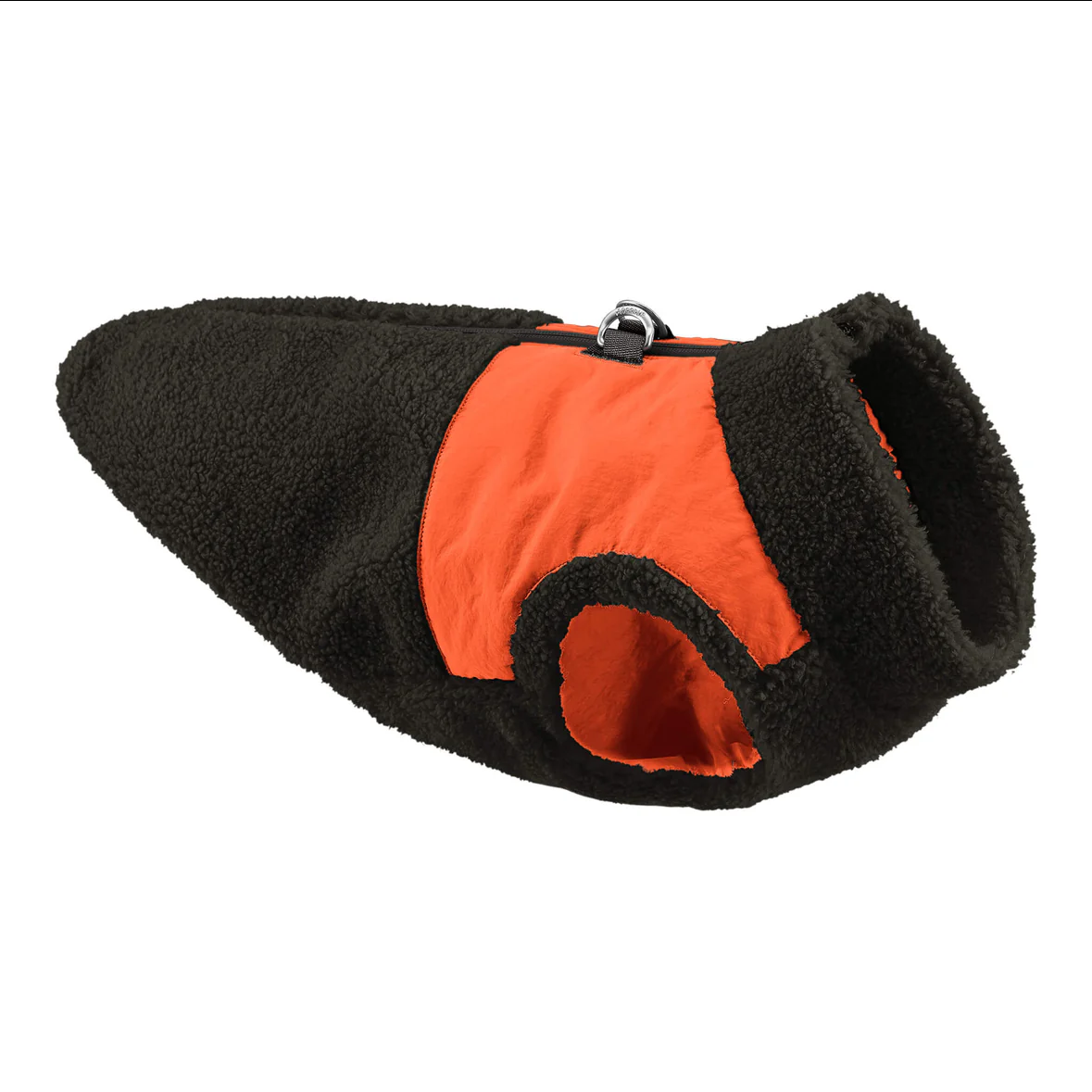 Zip Up Sherpa Vest: Black