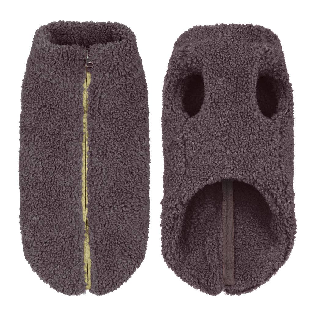 Sherpa Vest: Warm Gray