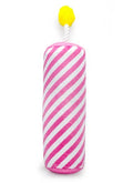 ThoozyPet Birthday Candle Pink Plush Dog Toy with Rope 16"