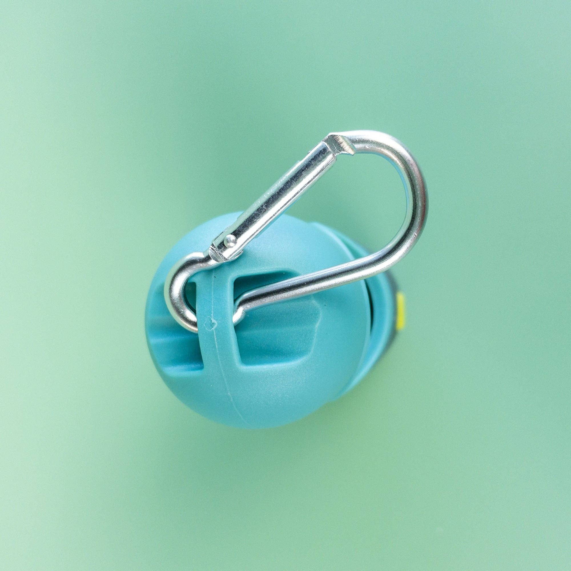 Poop Bag Dispenser with LED Flashlight: Pink