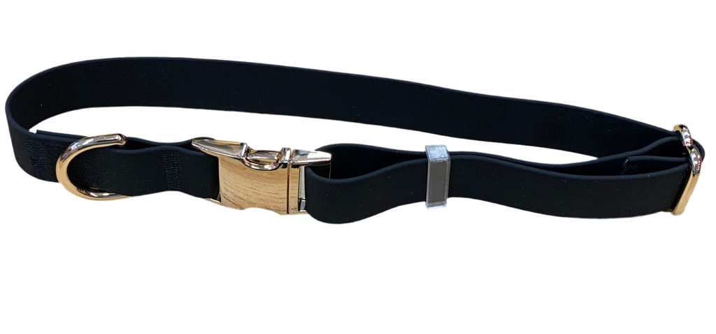 Black Waterproof Dog Collar