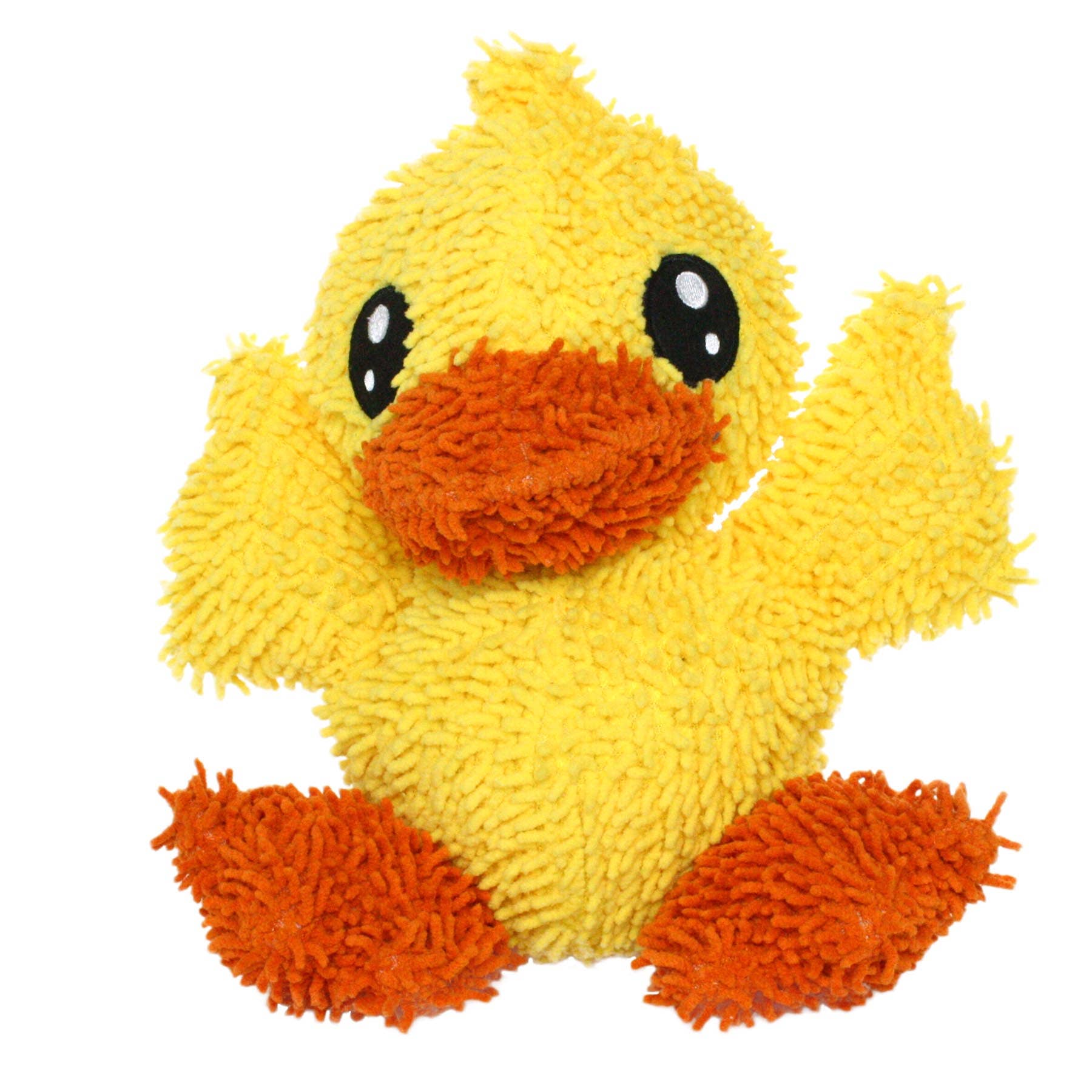 Mighty Microfiber Ball Duck, Durable, Squeaky Dog Toy - Large