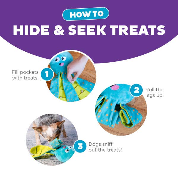 Nina Ottosson Silly Legz Octopus Interactive Dog Puzzle Toy