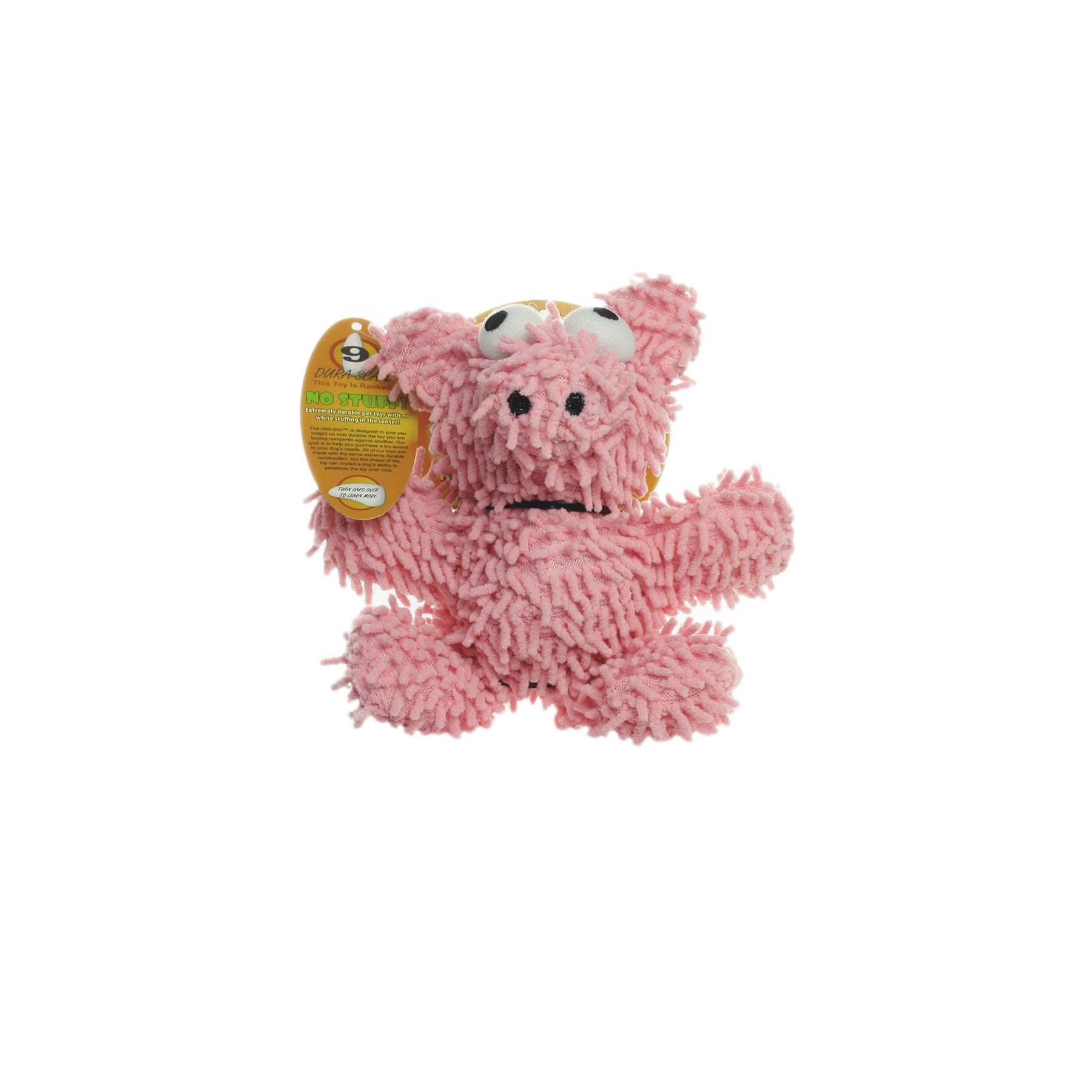 Mighty Jr Microfiber Ball Pig, Durable, Squeaky Dog Toy - Small