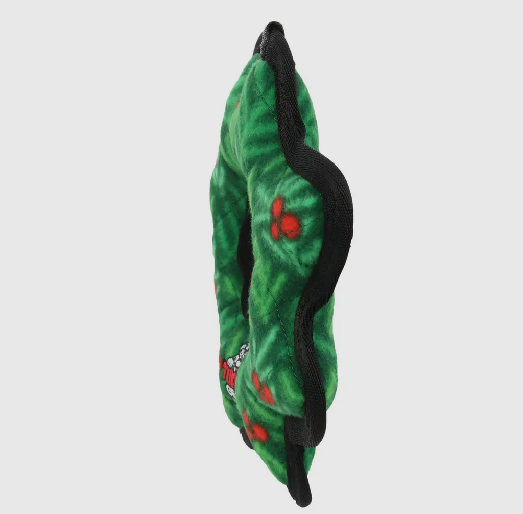 Tuffy Holiday Medium Gear Ring Wreath, Durable Dog Toy