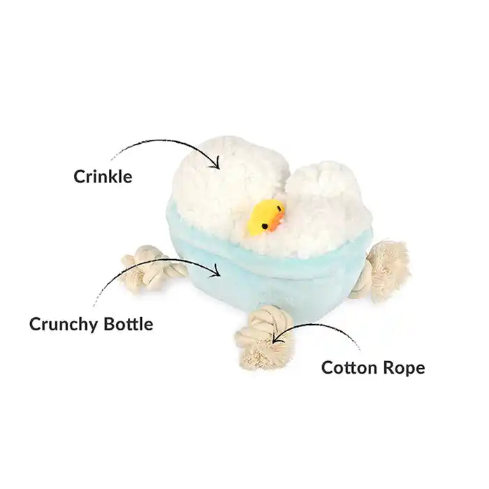 Bath Time Plush Dog Toy