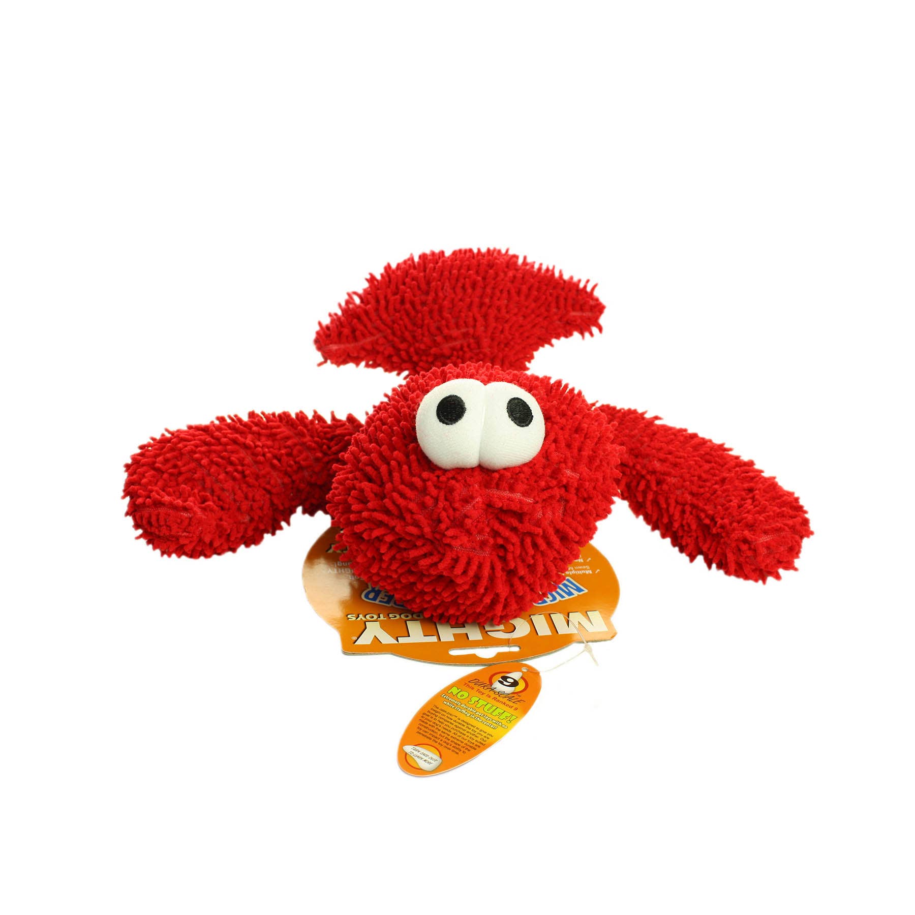 Mighty Microfiber Ball Lobster, Durable, Squeaky Dog Toy- Large