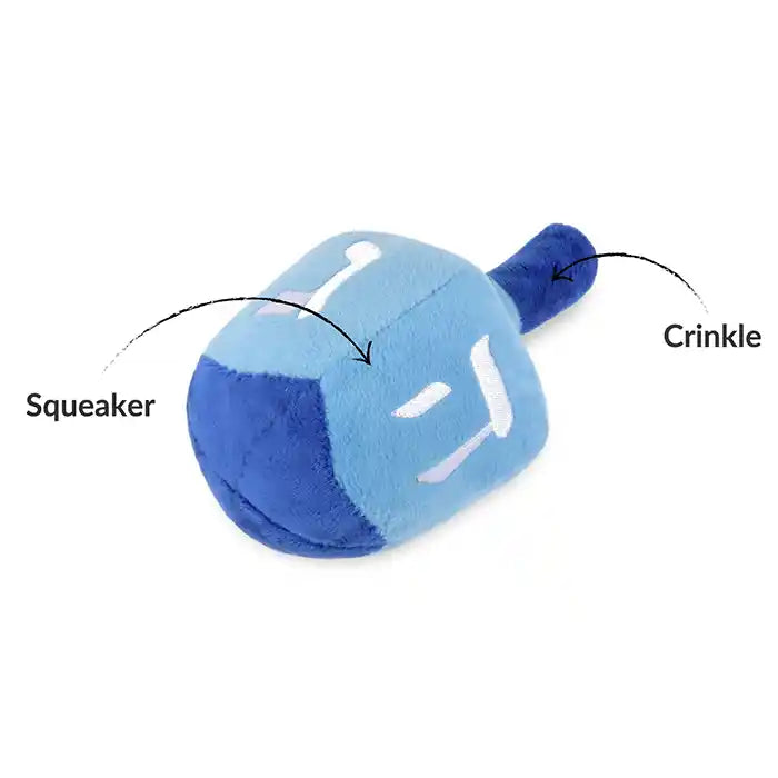 Plush Dreidel Dog Toy