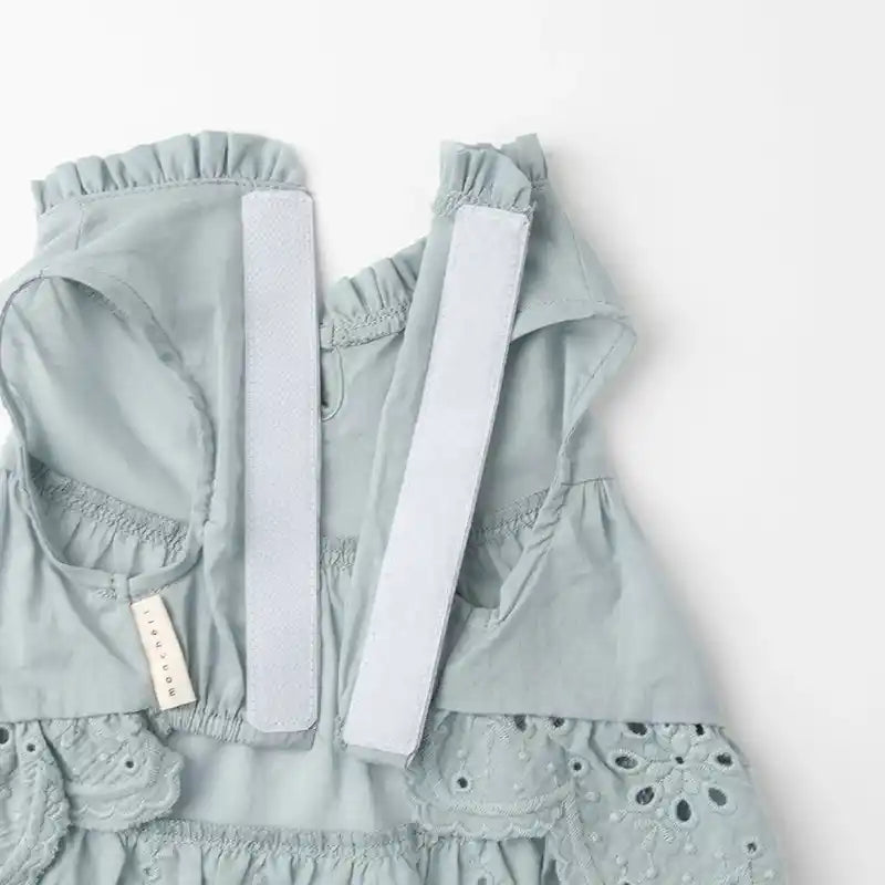 Tiered Eyelet Dog Dress with Cooling Effect