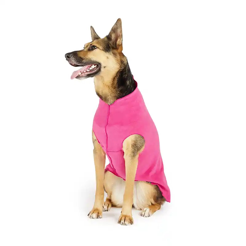 Stretch Fleece Dog Shirt for Medium-Large Dogs (~15-50lbs)