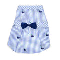 Gingham Whales Dog Dress