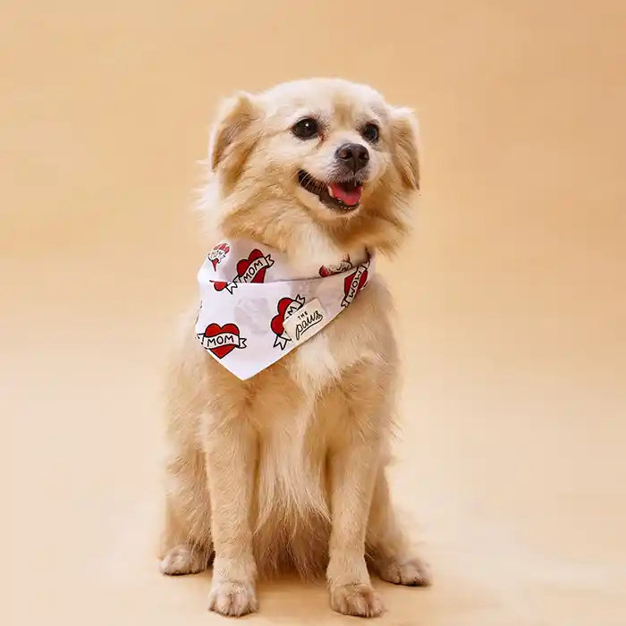 Love Mom Dog Bandana