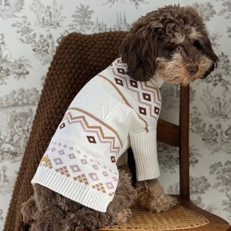 Mila Fair Isle Dog Sweater