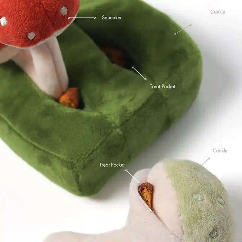 Forest Mushroom Snuffle Interactive Pet Toy