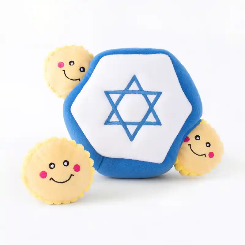 Hanukkah Burrow - Star of David - Holiday Dog Toy