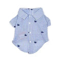 Gingham Whales Dog Shirt