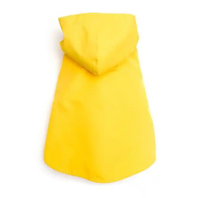 Yellow Poncho Dog Rain Coat